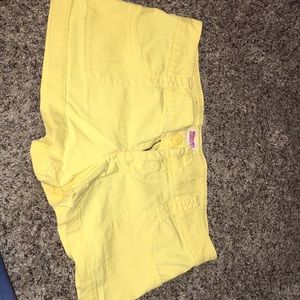 Yellow shorts